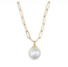 Freshwater Pearl on Gold Chain