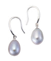 Swarovski and teardrop pearl earrings