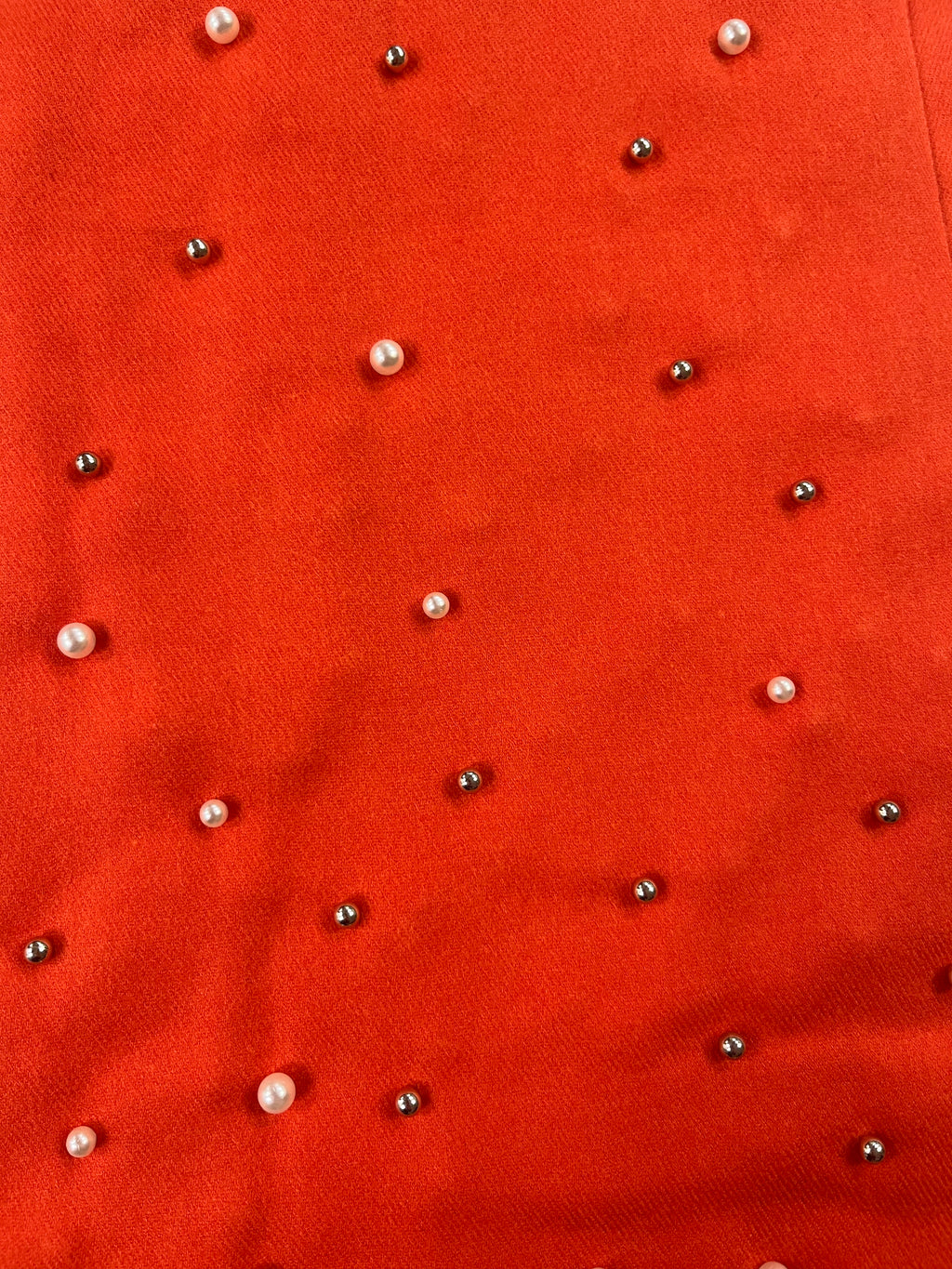 Coral cashmere and pearl pashmina