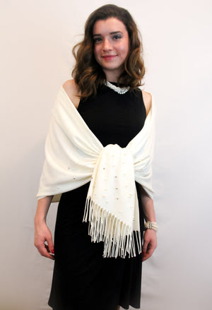 White Cashmere and Pearl Pashmina