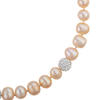 Pearl strand with crystal accents