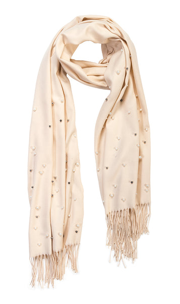 Cream – Pearls Cashmere Dog Pearl Pashmina House and